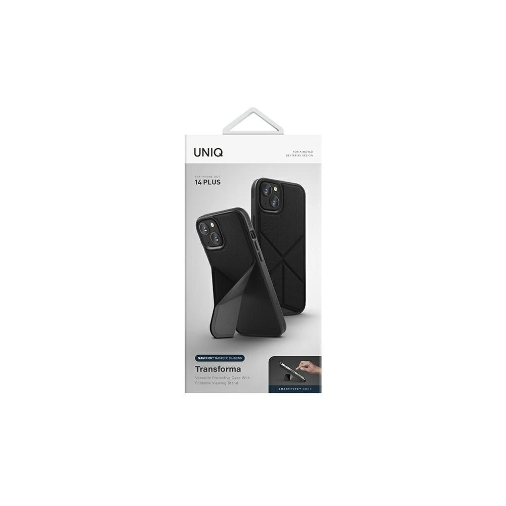 Hurtownia GSM - UNIQ Transforma tok Apple iPhone 14 Plus / 15 Plus Magclick töltés fekete/ébenfekete - UNIQ721 - {ean13} - Hurt