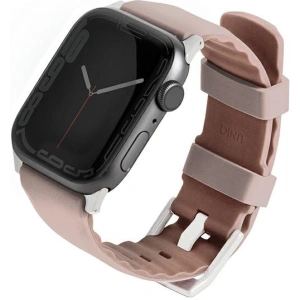 Pasek UNIQ Linus Apple Watch 4/5/6/7/8/9/SE/10 40/41/42mm Airosoft Silicone różowy/blush pink