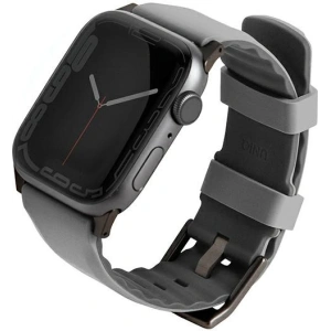 Pasek UNIQ Linus Apple Watch 4/5/6/7/8/9/SE/10 40/41/42mm Airosoft Silicone szary/chalk grey