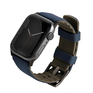 Hurtownia GSM - Páska UNIQ Linus Apple Watch 4/5/6/7/SE/8/9/Ultra 44/45/49mm Airosoft Silicone modrá/námořnická modrá - UNIQ731 - {ean13} - Hurt