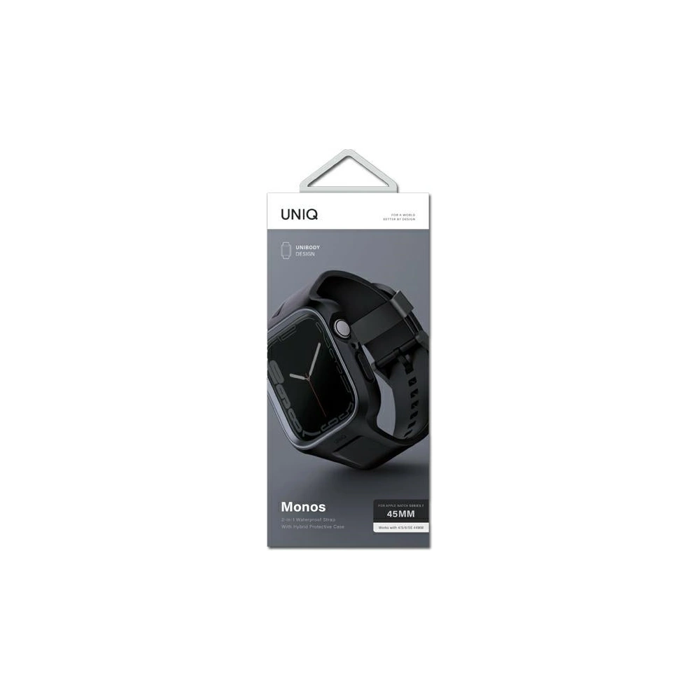 Hurtownia GSM - + etui UNIQ Monos 2in1 Apple Watch 4/5/6/7/8/9/SE 44/45mm schwarz/midnight black - UNIQ734 - {ean13} - Hurt