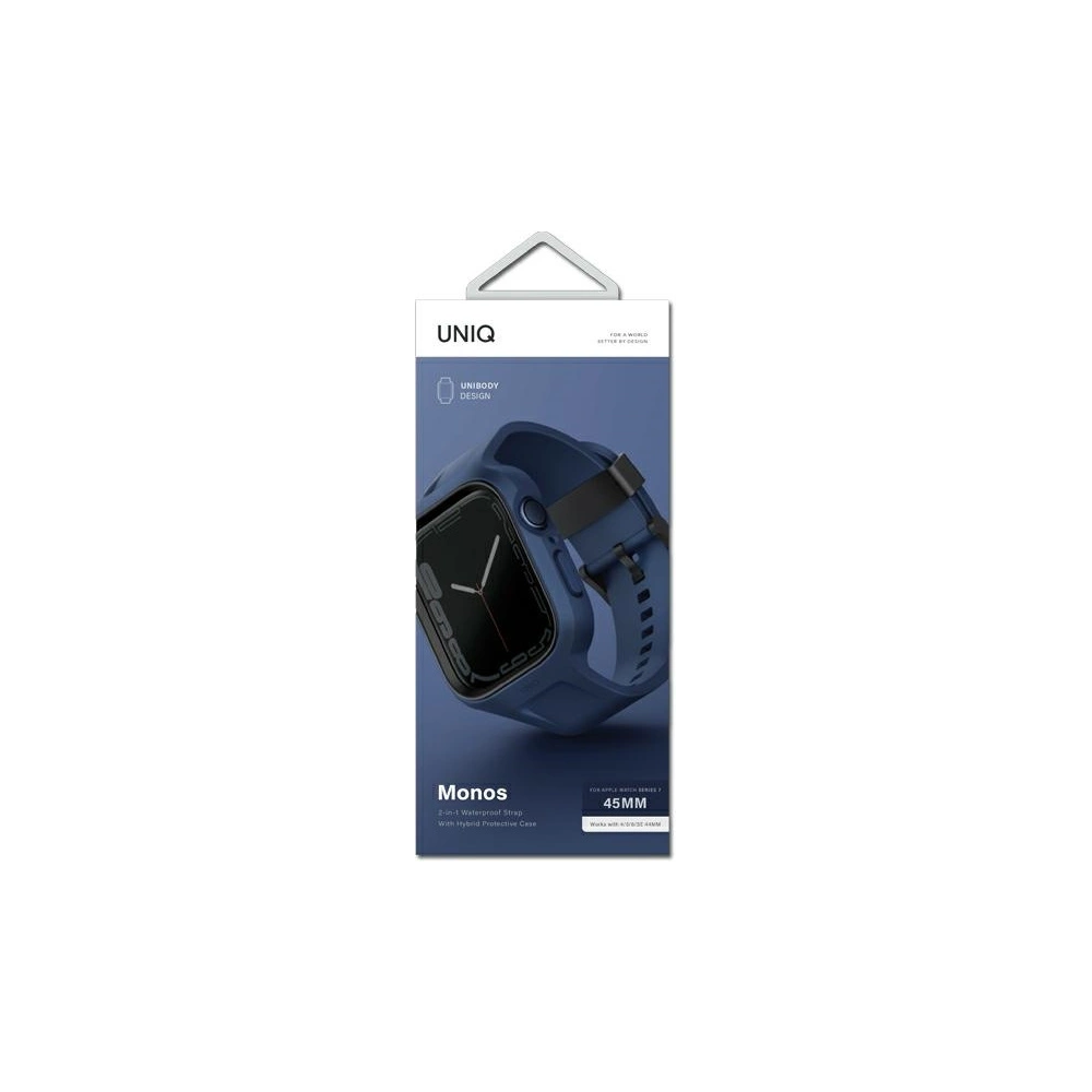 Hurtownia GSM - + etui UNIQ Monos 2in1 Apple Watch 4/5/6/7/8/9/SE 44/45mm blau/marineblau - UNIQ735 - {ean13} - Hurt