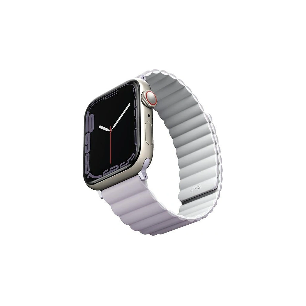 Hurtownia GSM - Pasek UNIQ Revix Apple Watch 4/5/6/7/8/SE/SE2/9/10 40/41/42mm Reversible Magnetic lilak-biały/lilac-white - UNIQ737 - {ean13} - Hurt