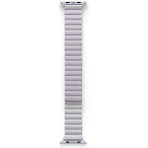 Pasek UNIQ Revix Apple Watch 4/5/6/7/8/SE/SE2/9/10 40/41/42mm Reversible Magnetic lilak-biały/lilac-white