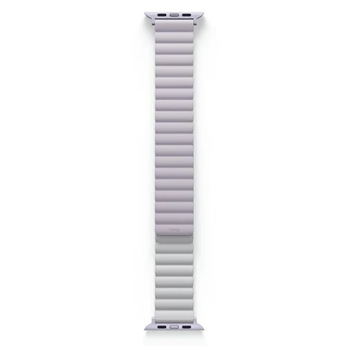 Pasek UNIQ Revix Apple Watch 4/5/6/7/8/SE/SE2/9/10 40/41/42mm Reversible Magnetic lilak-biały/lilac-white