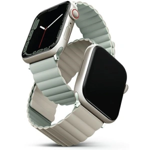 Hurtownia GSM - Pasek UNIQ Revix Apple Watch 4/5/6/7/8/SE/SE2/9/10 40/41/42mm Reversible Magnetic zielony-beżowy/sage-beige - UNIQ738 - {ean13} - Hurt