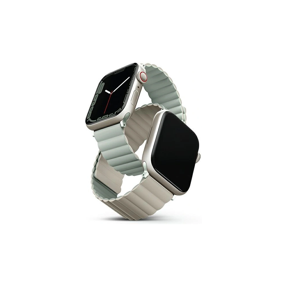Hurtownia GSM - Pasek UNIQ Revix Apple Watch 4/5/6/7/8/SE/SE2/9/10 40/41/42mm Reverzibilní Magnetic zeleno-bežový/sage-beige - UNIQ738 - {ean13} - Hurt