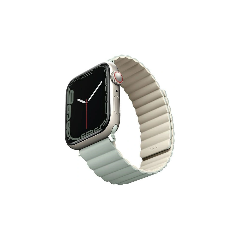 Wholesale UNIQ Revix strap Apple Watch 4/5/6/7/8/SE/SE2/9/10 40/41/42mm Reversible Magnetic green-beige/sage-beige - UNIQ738 - {ean13} - Hurt