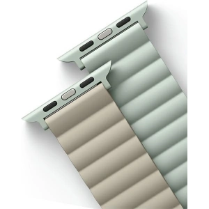 Hurtownia GSM - Pasek UNIQ Revix Apple Watch 4/5/6/7/8/SE/SE2/9/10 40/41/42mm Reversible Magnetic zielony-beżowy/sage-beige - UNIQ738 - {ean13} - Hurt