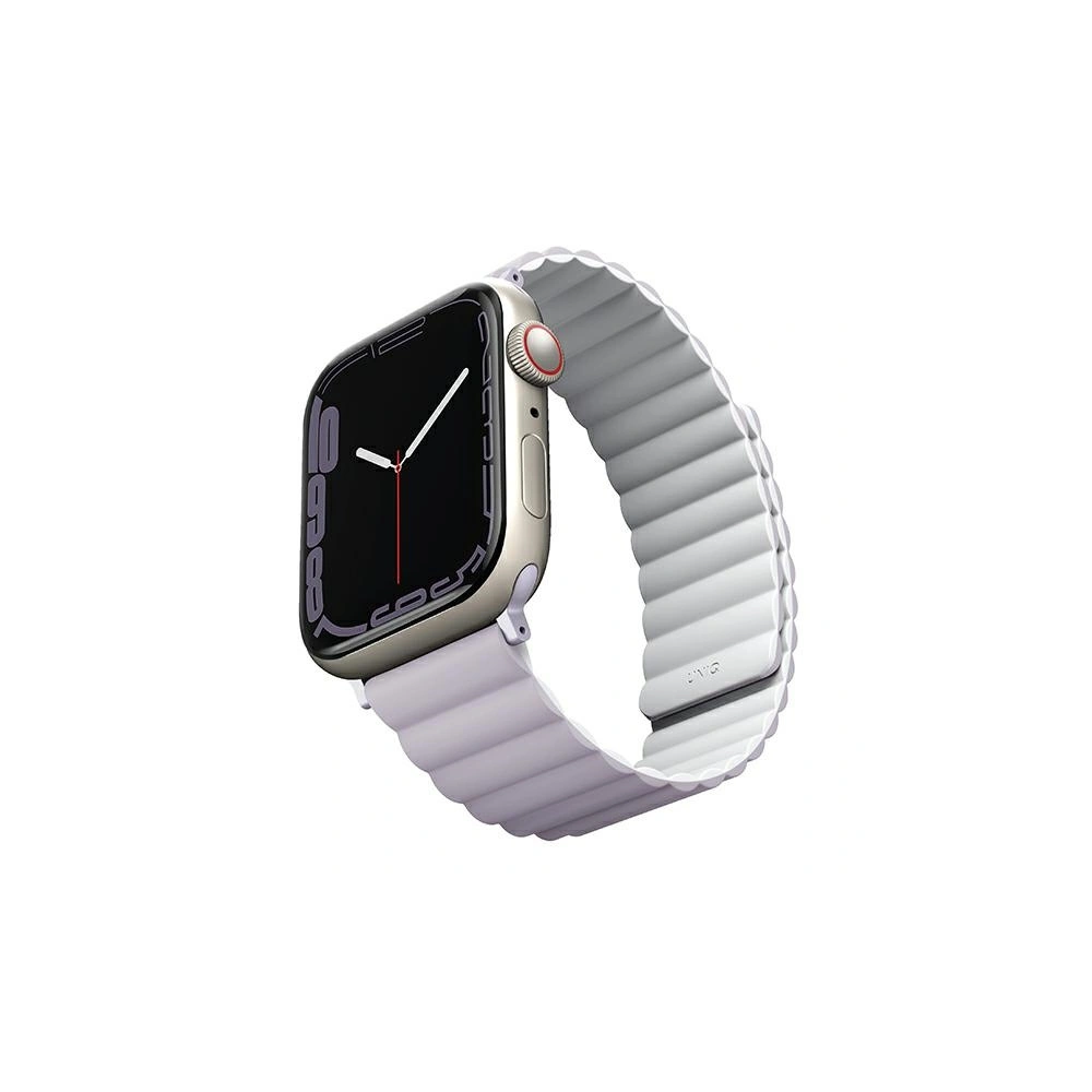 Wholesale UNIQ Revix strap for Apple Watch 4/5/6/7/SE/8/9/Ultra 44/45/49mm Reversible Magnetic lilac-white - UNIQ739 - {ean13} - Hurt