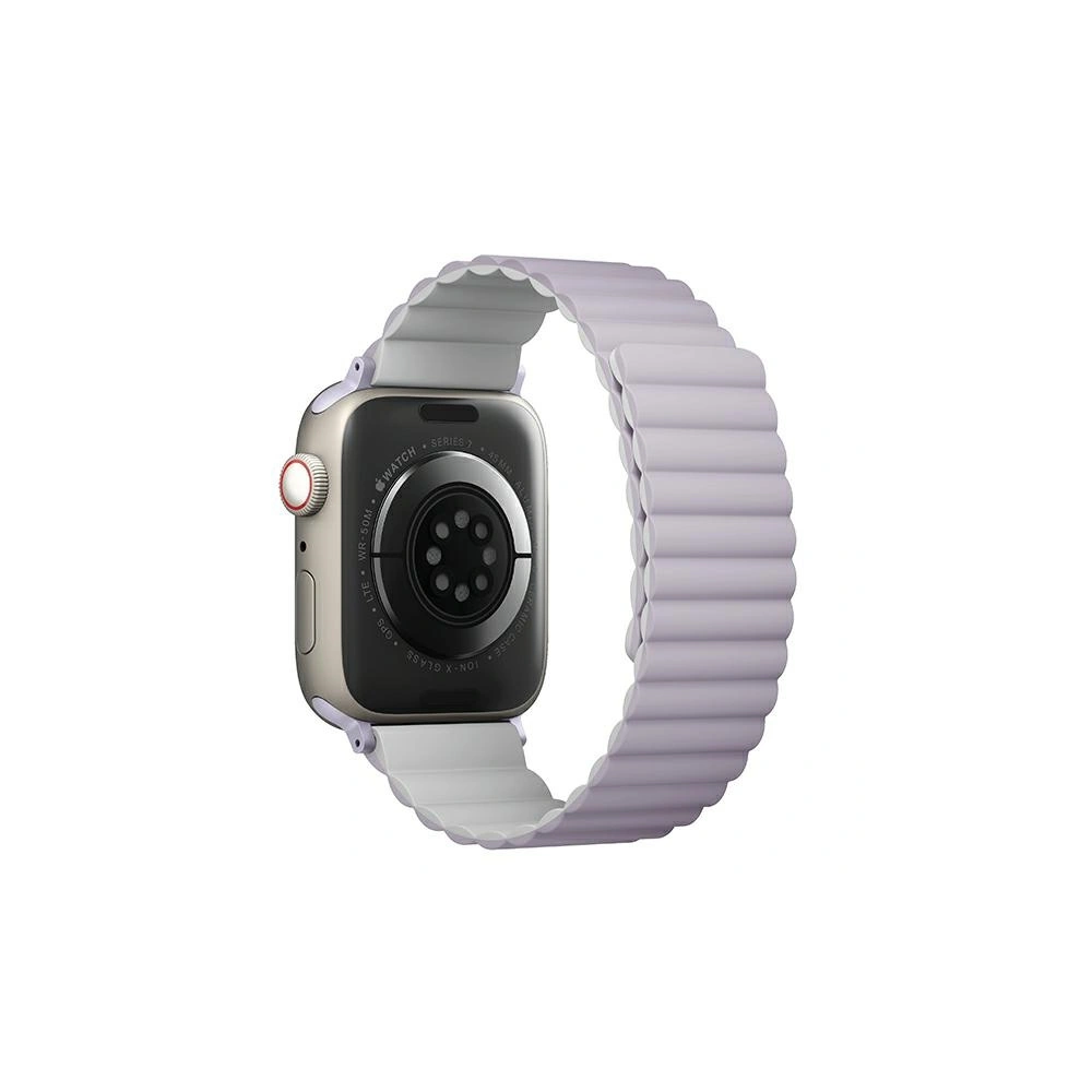 Wholesale UNIQ Revix strap for Apple Watch 4/5/6/7/SE/8/9/Ultra 44/45/49mm Reversible Magnetic lilac-white - UNIQ739 - {ean13} - Hurt