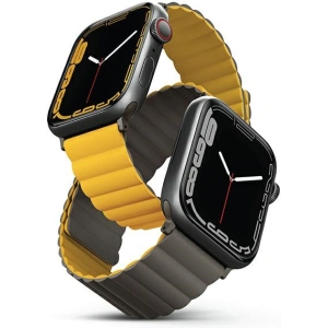 Hurtownia GSM - UNIQ Revix Apple Watch 4/5/6/7/SE/8/9/Ultra 44/45/49mm Fordítható Magnetic mustár-khaki/mustár-khaki - UNIQ740 - {ean13} - Hurt