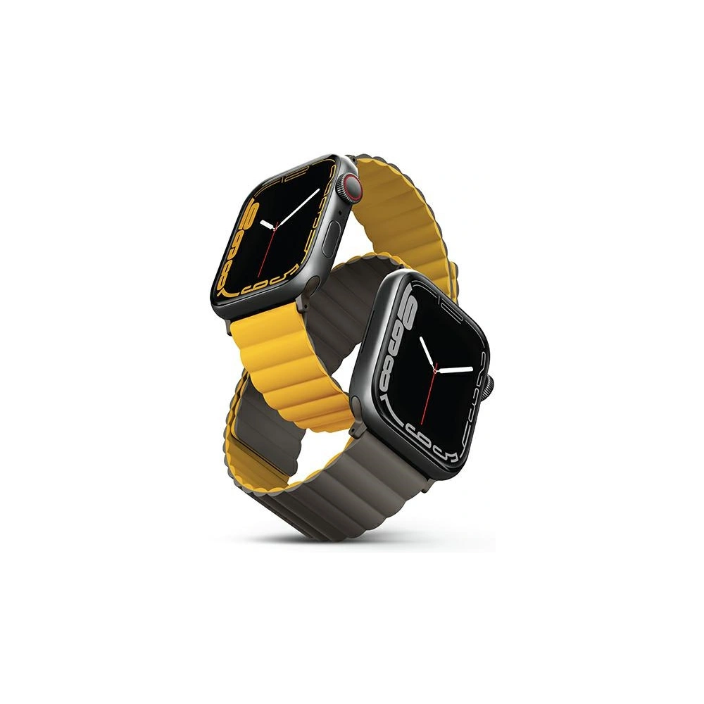 Hurtownia GSM - UNIQ Revix Apple Watch 4/5/6/7/SE/8/9/Ultra 44/45/49mm Fordítható Magnetic mustár-khaki/mustár-khaki - UNIQ740 - {ean13} - Hurt