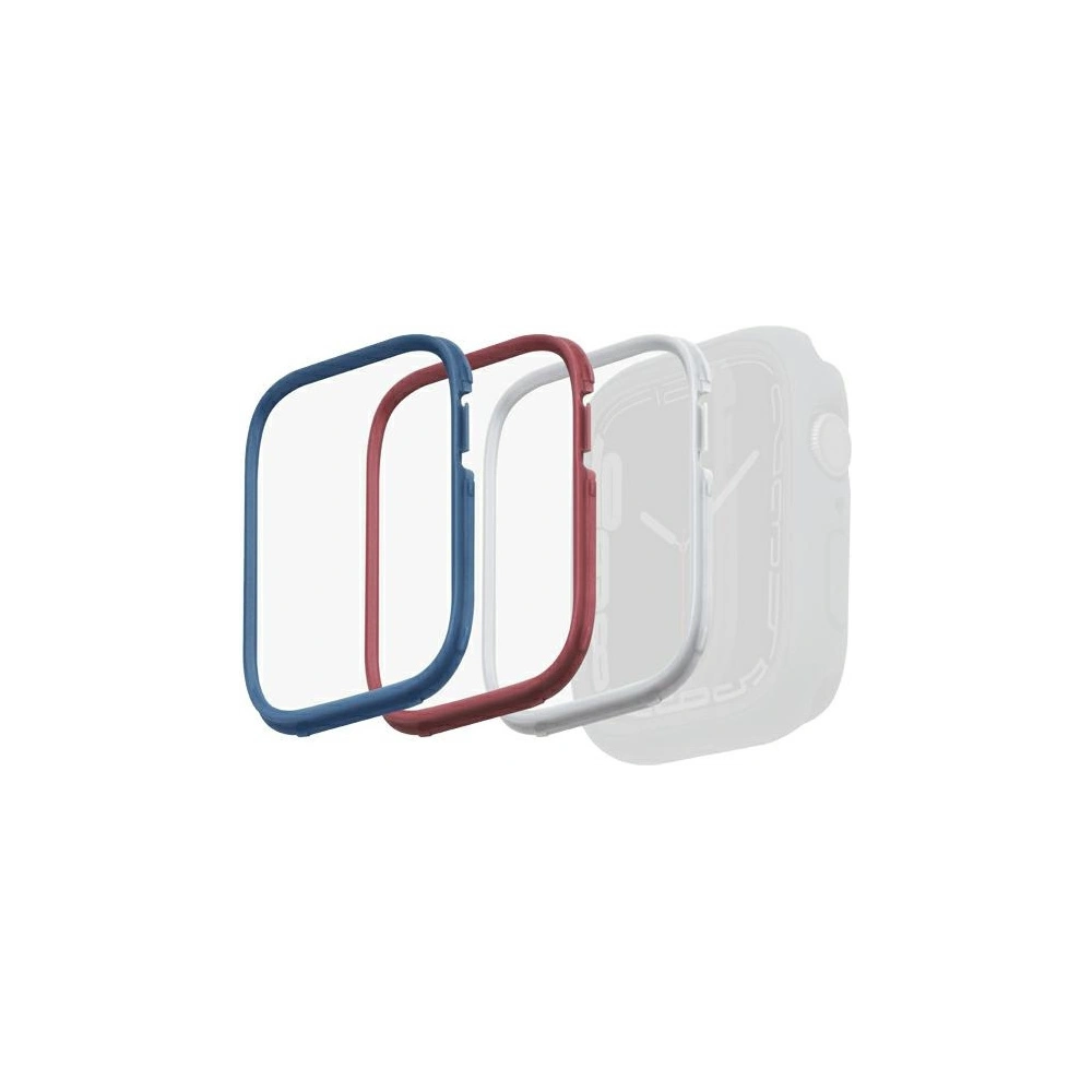 Hurtownia GSM - Ramă UNIQ pentru etui Moduo Apple Watch 4/5/6/7/8/9/SE 44/45mm Albastru-Roz-Bel/Blue-Red-White [3 PACK] - UNIQ742 - {ean13} - Hurt
