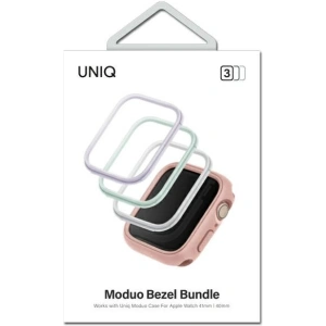 Hurtownia GSM - Ramka UNIQ do etui Moduo Apple Watch 4/5/6/7/8/SE 40/41mm Szałwiowy-Lillak-Biały/Sage-Lilac-White [3 PACK] - UNIQ743 - {ean13} - Hurt