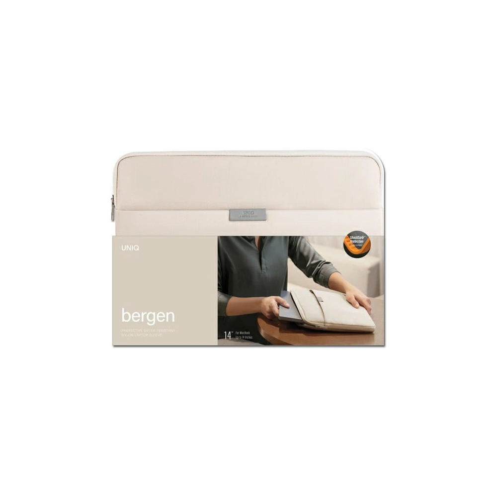 Hurtownia GSM - Torba UNIQ Bergen laptop Sleeve 14 cali beżowy/ivory beige - UNIQ744 - {ean13} - Hurt