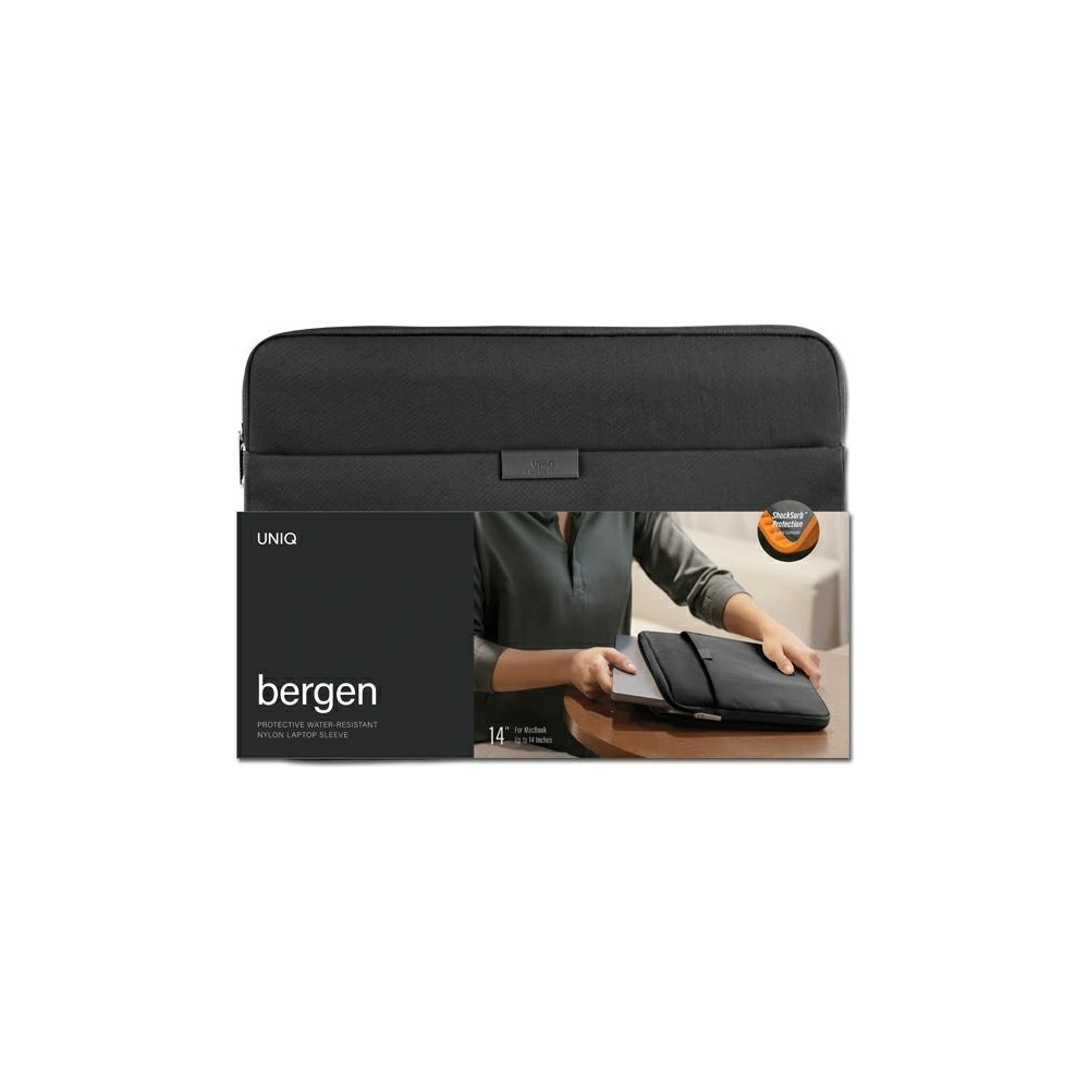 Hurtownia GSM - Taška UNIQ Bergen pro notebook 14 palců černá/midnight black - UNIQ745 - {ean13} - Hurt