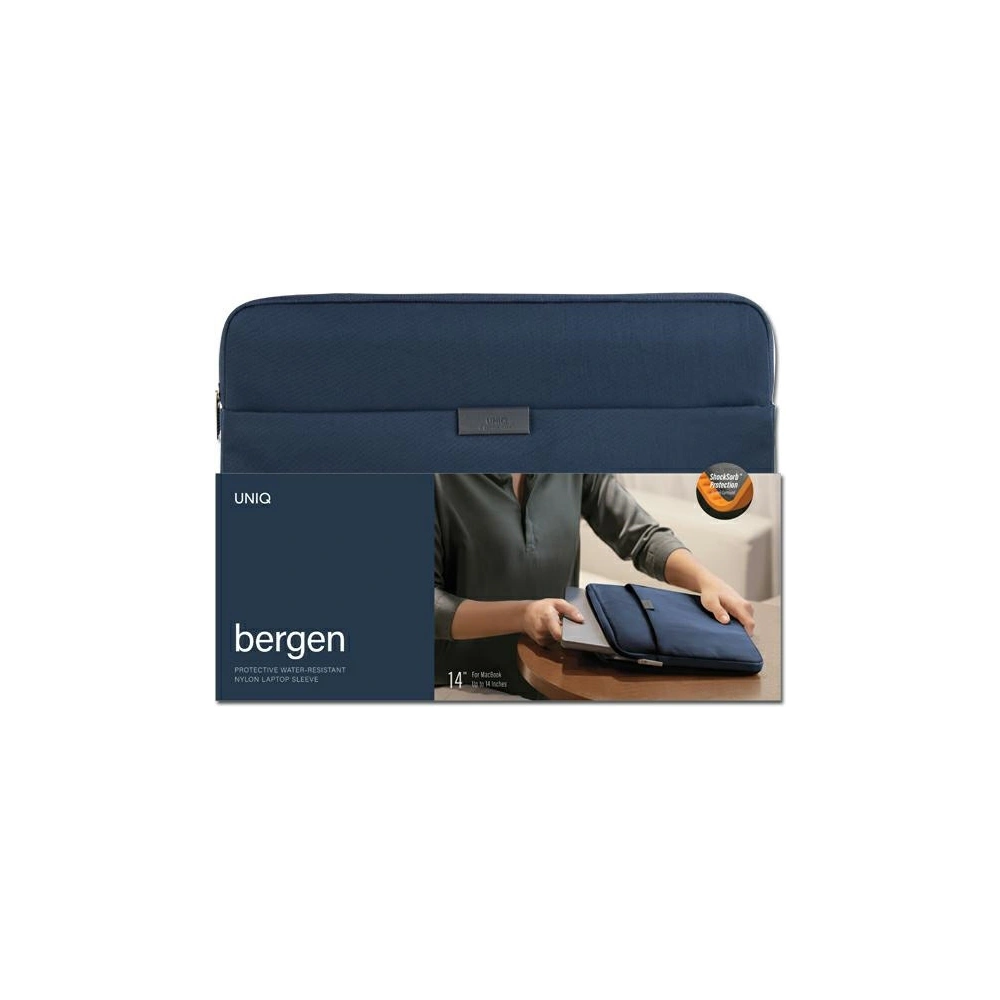 Hurtownia GSM - Taška UNIQ Bergen na laptop 14 palců modrá/abyss blue - UNIQ746 - {ean13} - Hurt