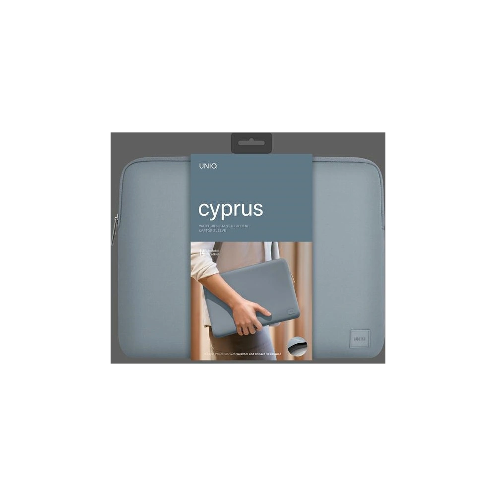 Hurtownia GSM - Taška UNIQ Cyprus na laptop 14 palců modrá/ocelově modrá Voděodolný neopren - UNIQ750 - {ean13} - Hurt