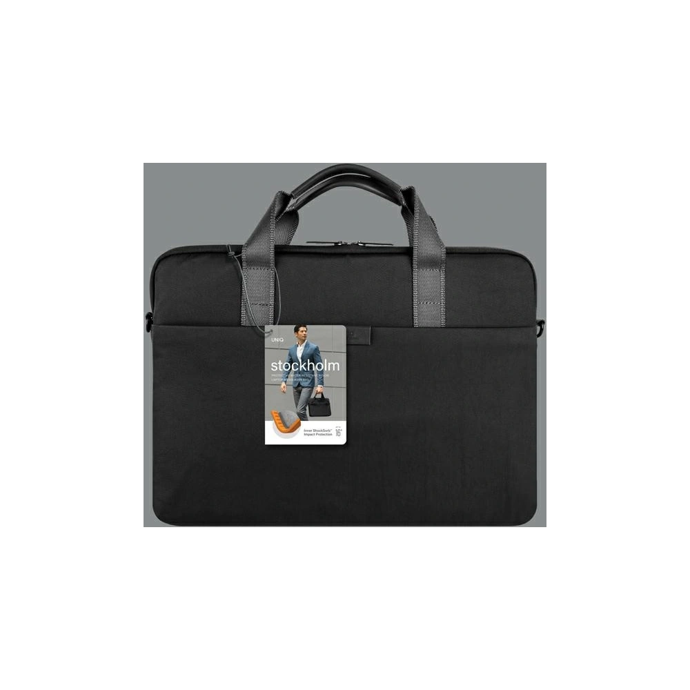Hurtownia GSM - Taška UNIQ Stockholm na laptop 16 palců černá/midnight black - UNIQ755 - {ean13} - Hurt