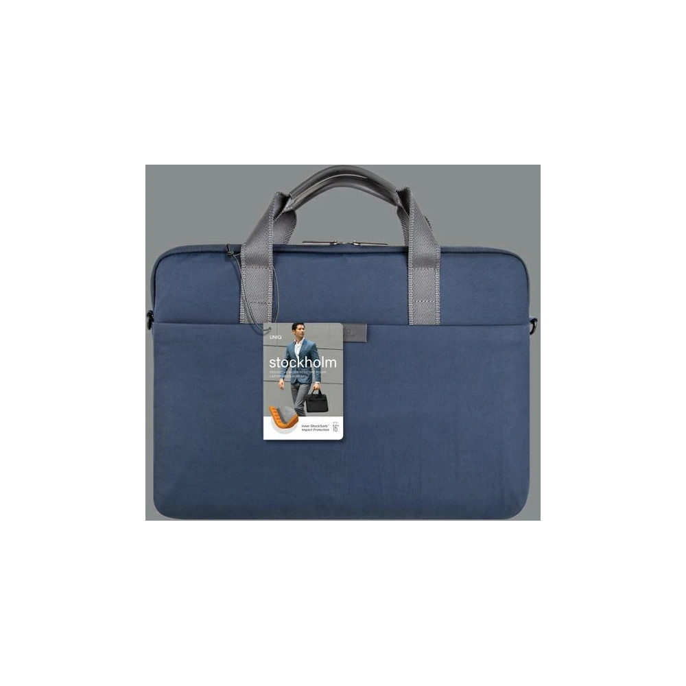 Hurtownia GSM - Taška UNIQ Stockholm na laptop 16 palců modrá/abyss blue - UNIQ756 - {ean13} - Hurt