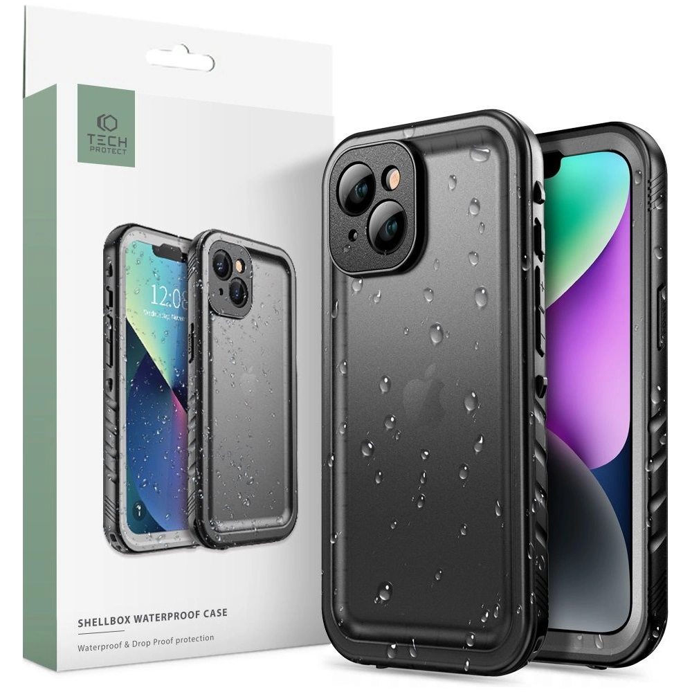 Hurtownia GSM - Case Tech-Protect Shellbox IP68 Apple iPhone 14 Schwarz - THP1433 - {ean13} - Hurt
