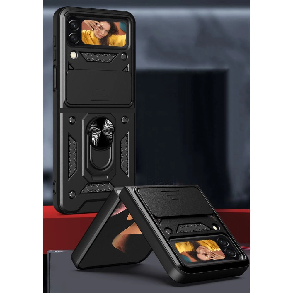 Hurtownia GSM - Etui Tech-Protect CamShield Pro Samsung Galaxy Z Flip 4 Fekete - THP1438 - {ean13} - Hurt