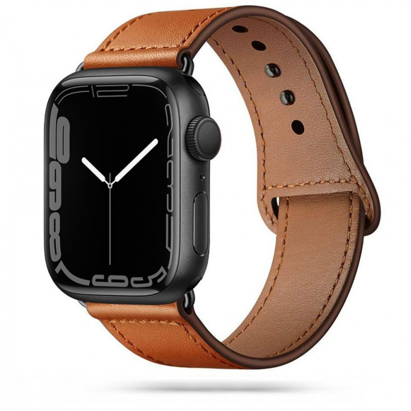 Tech-Protect Distributor - 9490713928103 - THP1440 - Tech-Protect Leatherfit Band Apple Watch 4/5/6/7/8/SE 40/41mm Brown - B2B homescreen