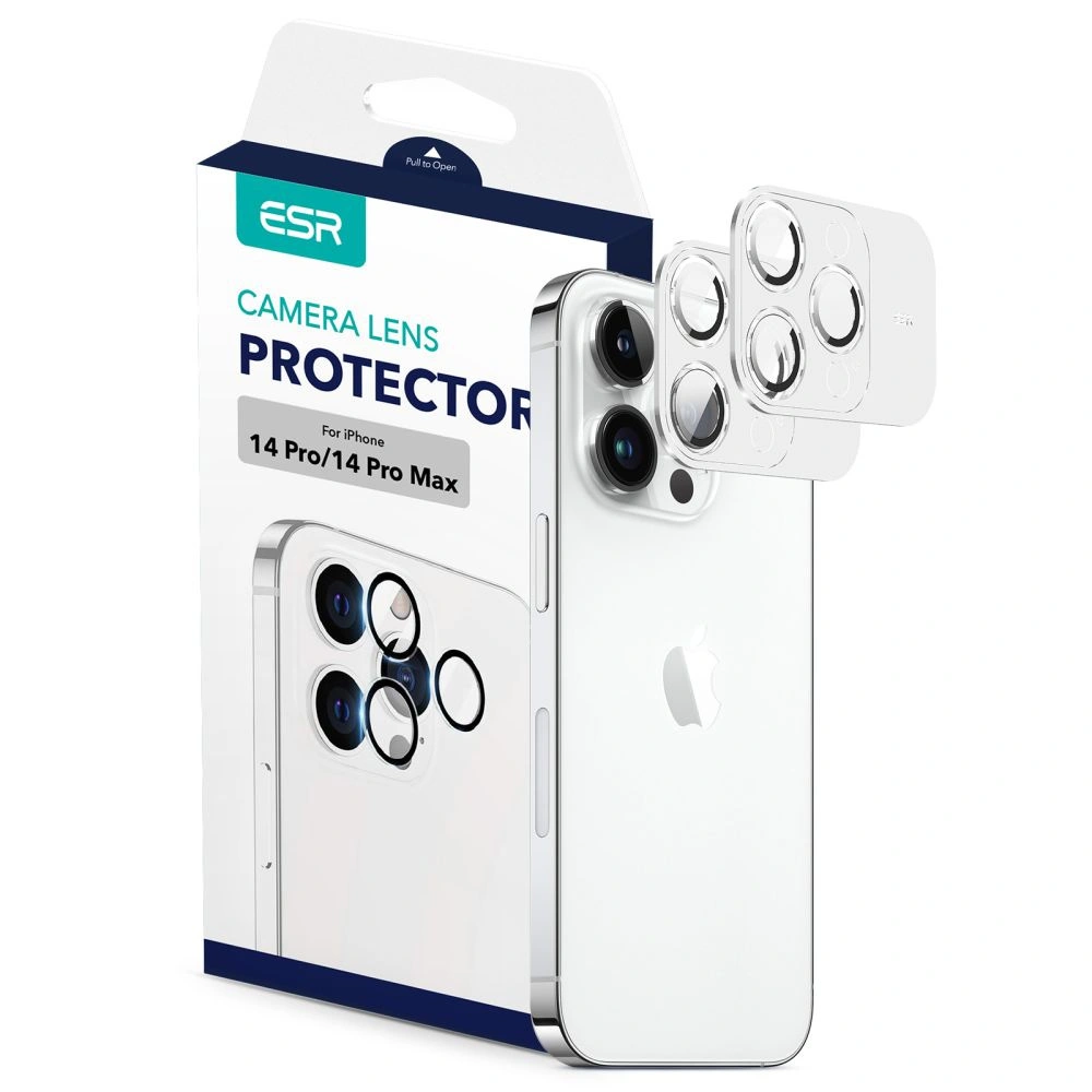 Hurtownia GSM - Sticlă securizată pentru aparat ESR Camera Lens Apple iPhone 14 Pro/14 Pro Max Negru - ESR574 - {ean13} - Hurt