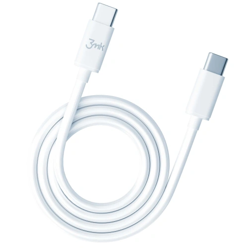 Kabel 3MK Hyper Cable USB-C/USB-C 100W 2m biały