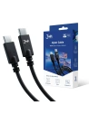 Kábel 3MK Hyper Kábel USB-C/USB-C 4K 60Hz 1m 100W fekete