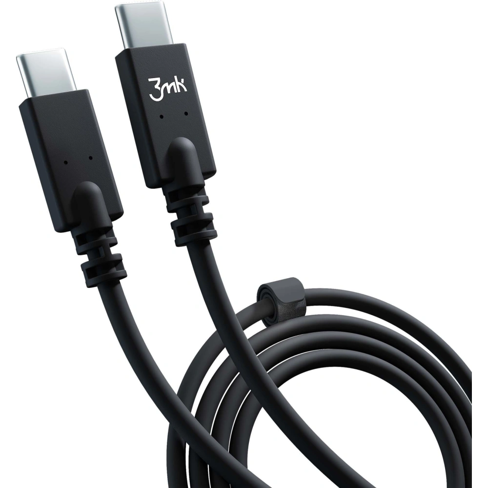 Hurtownia GSM - Kabel 3MK Hyper Cable USB-C/USB-C 4K 60Hz 1m 100W černý - 3MK4021 - {ean13} - Hurt