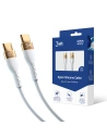 Kabel 3MK HyperSilicone USB-C/USB-C 100W 2m bílý