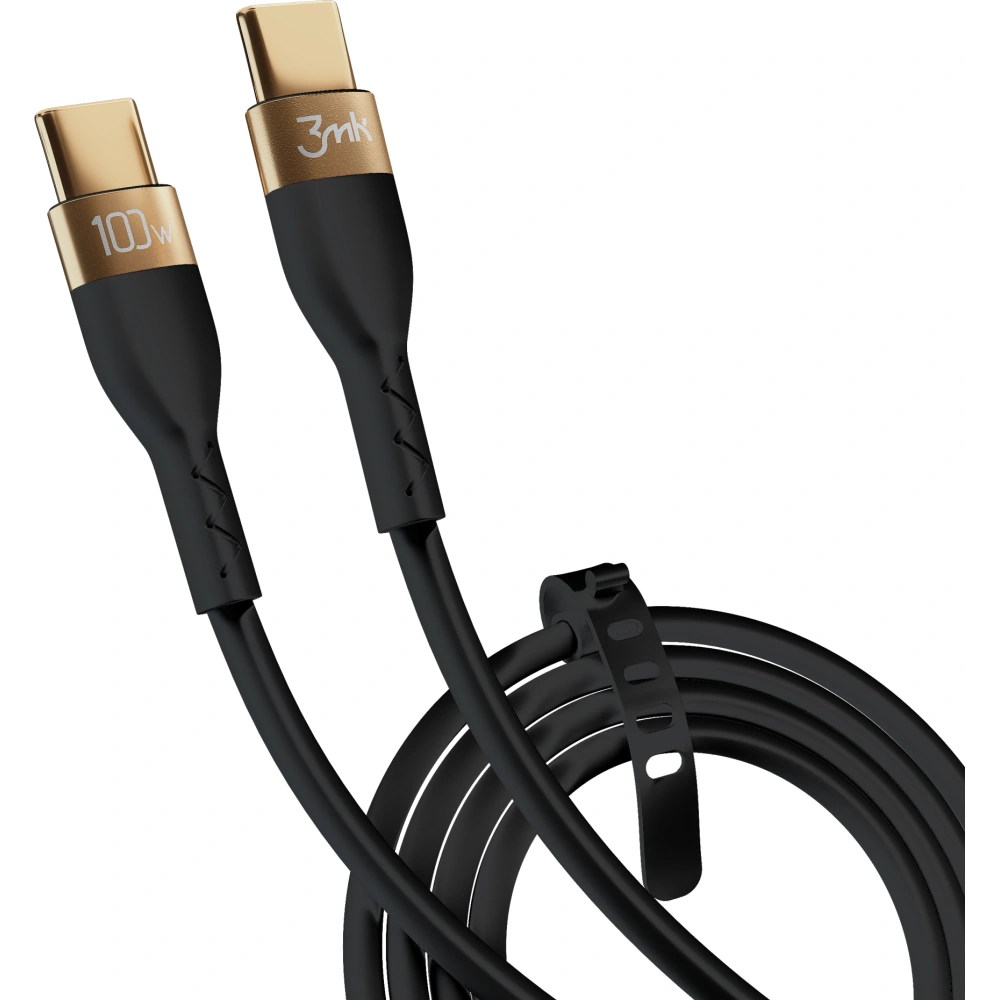 Hurtownia GSM - Kabel 3MK HyperSilicone USB-C/USB-C 100W 2m černý - 3MK4023 - {ean13} - Hurt
