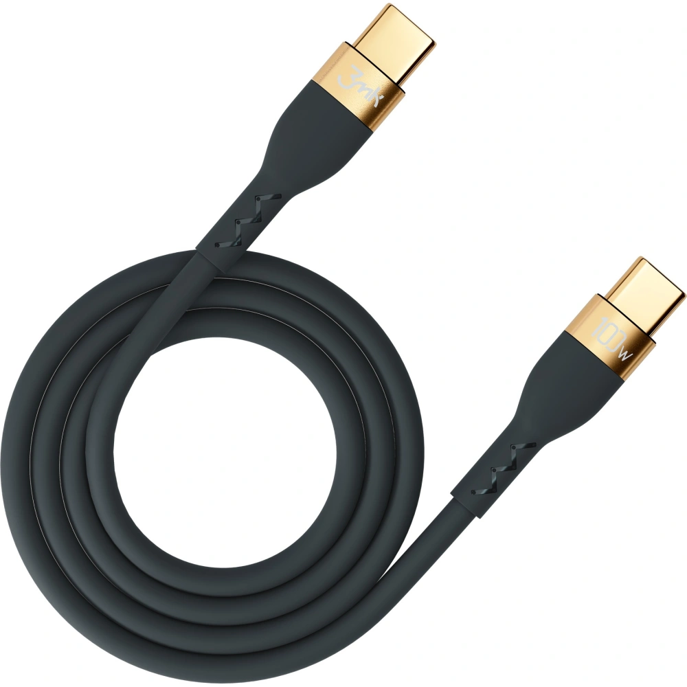 Hurtownia GSM - Kabel 3MK HyperSilicone USB-C/USB-C 100W 2m černý - 3MK4023 - {ean13} - Hurt