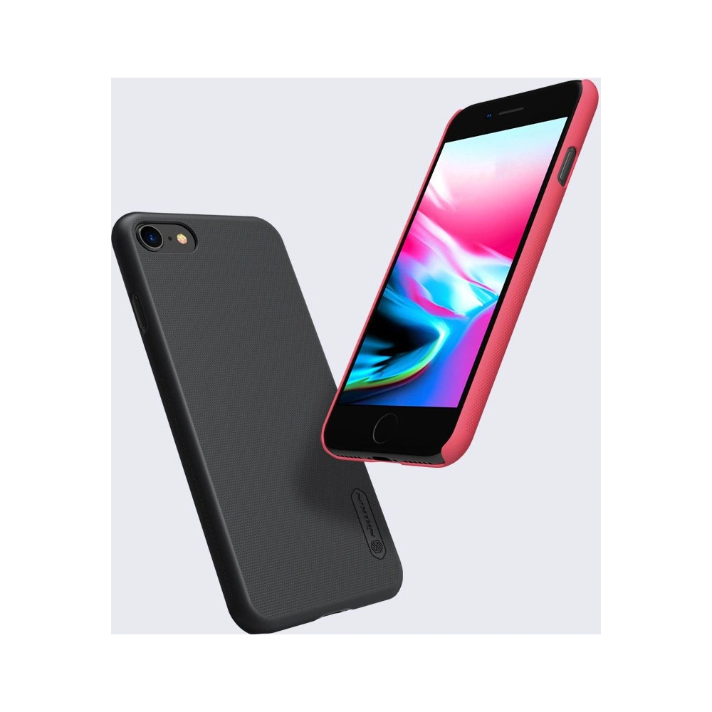 Hurtownia GSM - Case Nillkin Super Frosted Shield Apple iPhone SE 2022/SE 2020/8/7 schwarz - NLK438 - {ean13} - Hurt