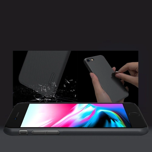 Etui Nillkin Super Frosted Shield Apple iPhone SE 2022/SE 2020/8/7 czarny