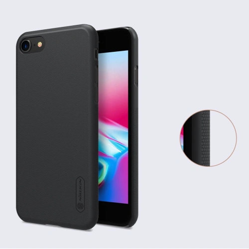 Etui Nillkin Super Frosted Shield Apple iPhone SE 2022/SE 2020/8/7 czarny