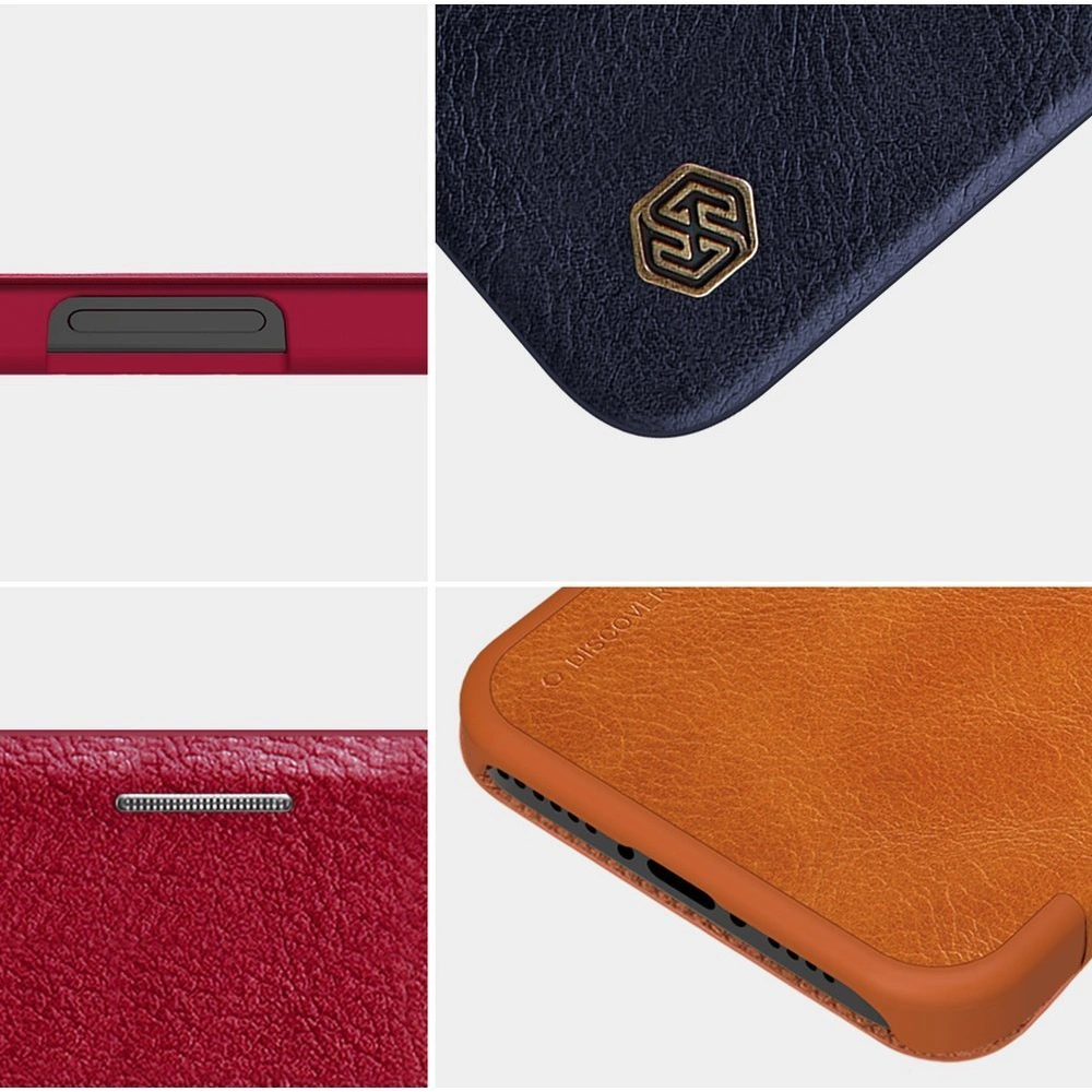 Hurtownia GSM - Etui Nillkin Qin Apple iPhone 12 Pro Max brązowy - NLK439 - {ean13} - Hurt