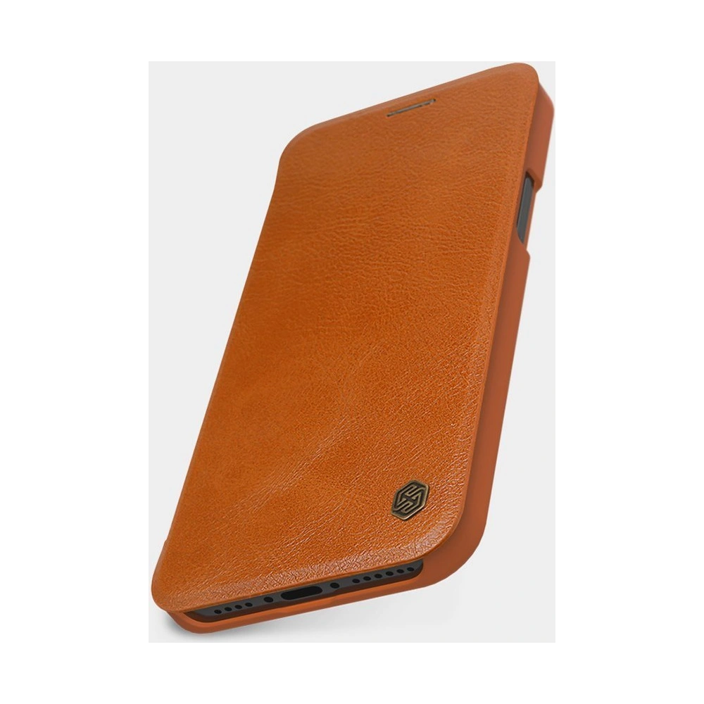 Hurtownia GSM - Etui Nillkin Qin Apple iPhone 12 Pro Max brązowy - NLK439 - {ean13} - Hurt