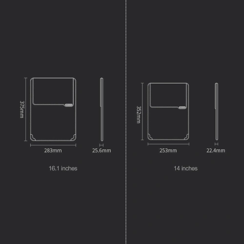 Etui Nillkin Versatile na laptopa do 16,1 cala czarny