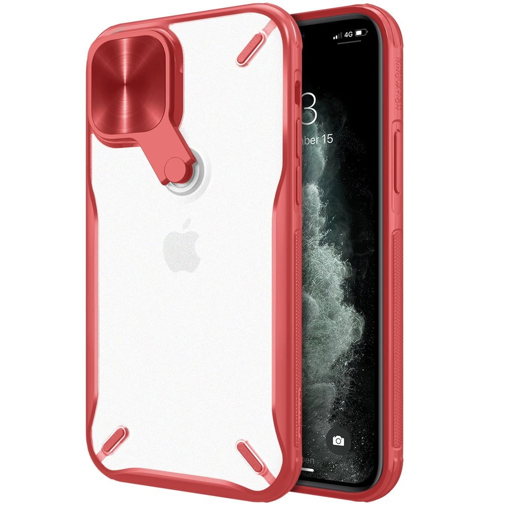 Hurtownia GSM - Etui Nillkin Cyclops Apple iPhone 12/12 Pro czerwony - NLK444 - {ean13} - Hurt