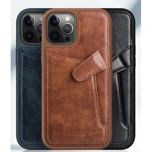 Etui Nillkin Aoge Leather Apple iPhone 12 mini czarny