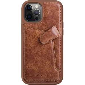 Etui Nillkin Aoge Leather Apple iPhone 12 mini brązowy