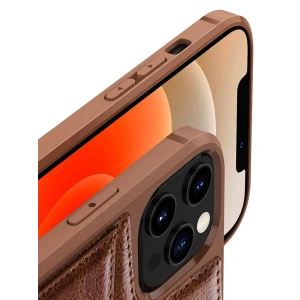 Etui Nillkin Aoge Leather Apple iPhone 12 mini brązowy