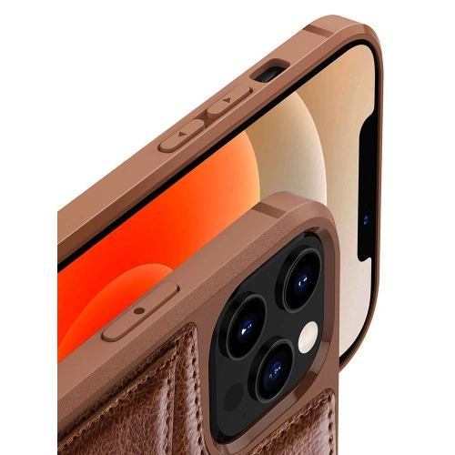 Etui Nillkin Aoge Leather Apple iPhone 12 mini brązowy
