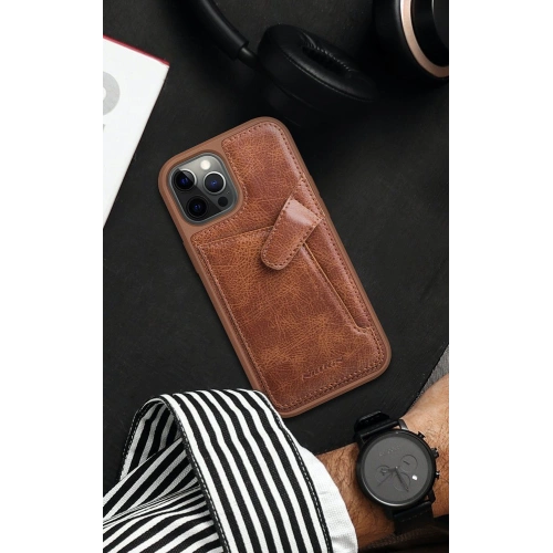 Etui Nillkin Aoge Leather Apple iPhone 12 mini brązowy