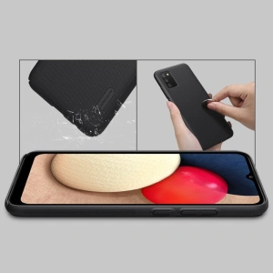 Hurtownia GSM - Etui Nillkin Super Frosted Shield Samsung Galaxy A02s EU černé - NLK450 - {ean13} - Hurt