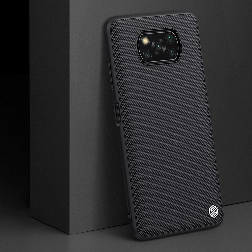Hurtownia GSM - Etui Nillkin Textured Xiaomi Poco X3 NFC/X3 Pro negru - NLK458 - {ean13} - Hurt
