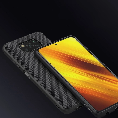Etui Nillkin Textured Xiaomi Poco X3 NFC/X3 Pro czarny